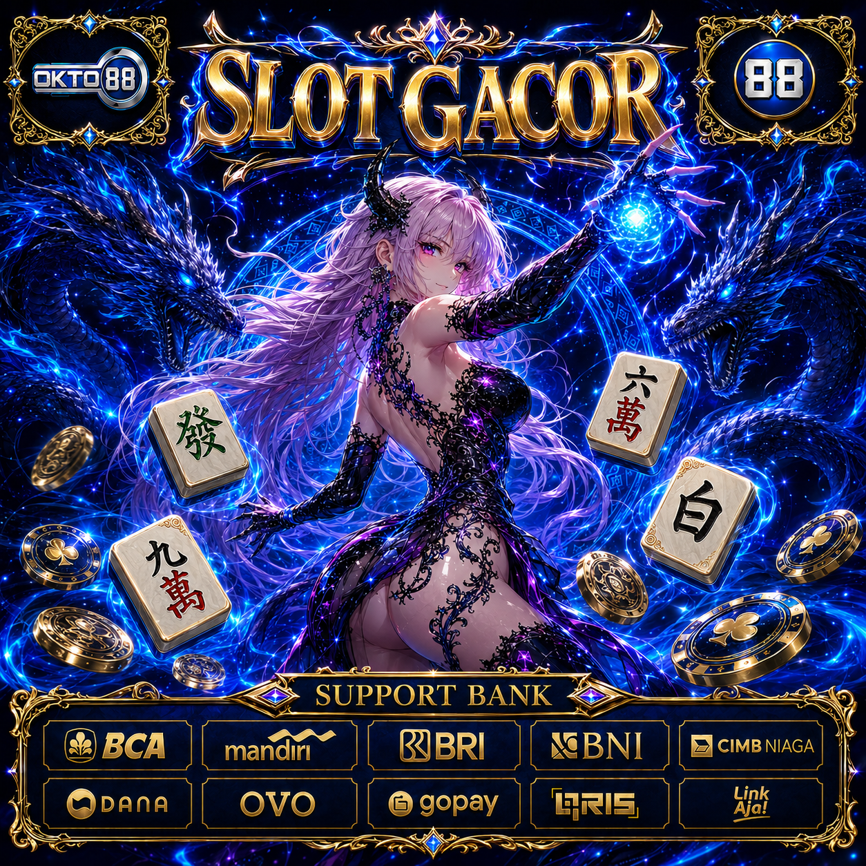 Thumbnail 1 of 3, Poster, OKTO88 # Agen Slot Gacor Maxwin & Link Slot Online Terpercaya Hari Ini designed and sold by OKTO88.